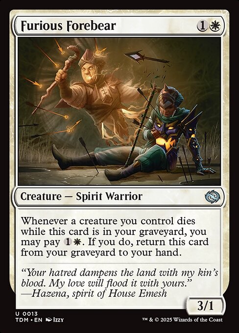 Furious Forebear - Tarkir: Dragonstorm - U - 13