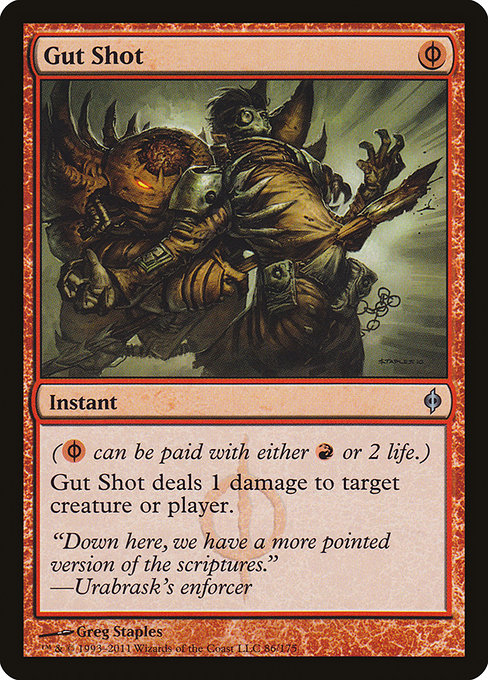 Gut Shot - New Phyrexia - U - 86