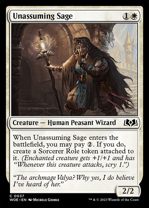 Unassuming Sage - Wilds of Eldraine - C - 37