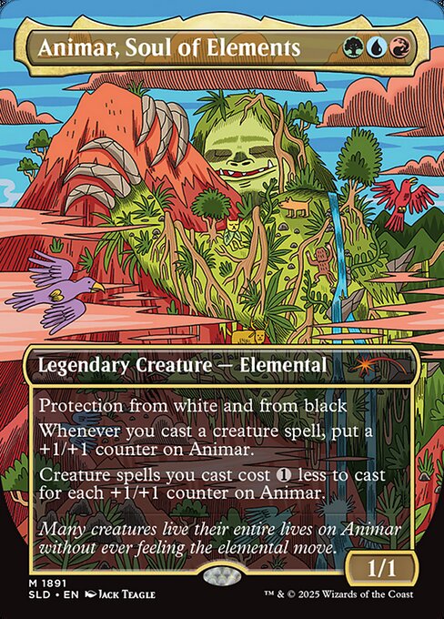 Animar, Soul of Elements (Rainbow Foil) - Secret Lair Drop Series - M - 1891