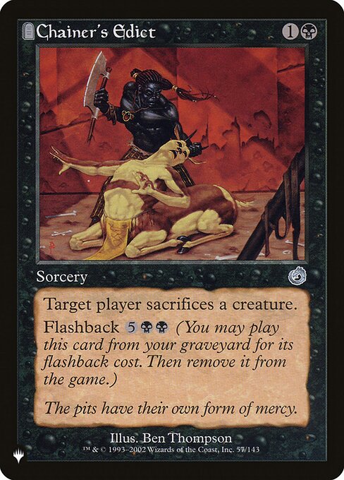 Chainer's Edict - The List Reprints - U - 57/143