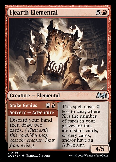 Hearth Elemental - Wilds of Eldraine - U - 136