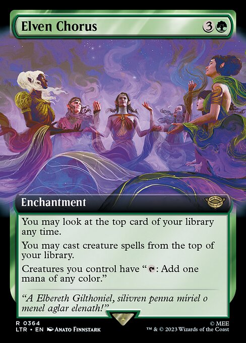 Elven Chorus (Extended Art) - Universes Beyond: The Lord of the Rings: Tales of Middle-earth - R - 364
