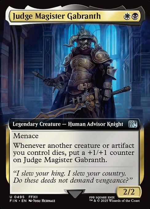Judge Magister Gabranth (Extended Art) - FINAL FANTASY - U - 495
