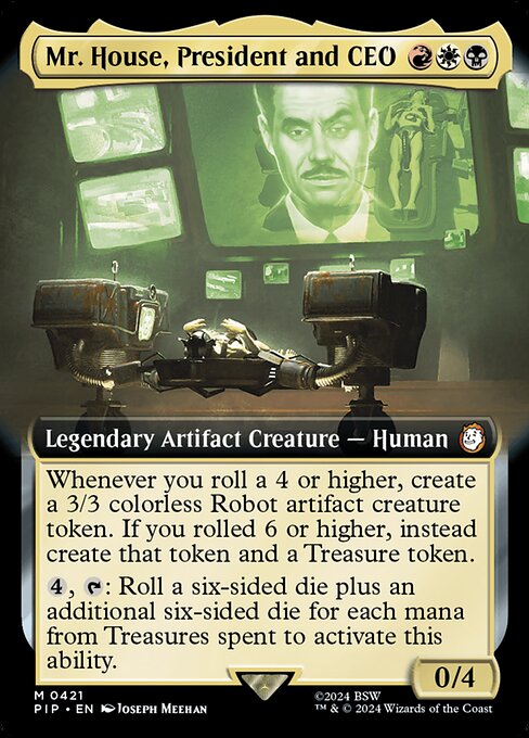 Mr. House, President and CEO (Extended Art) - Universes Beyond: Fallout - M - 421