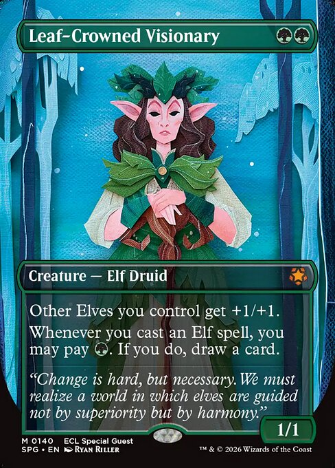Leaf-Crowned Visionary (Borderless) - Special Guests - M - 140