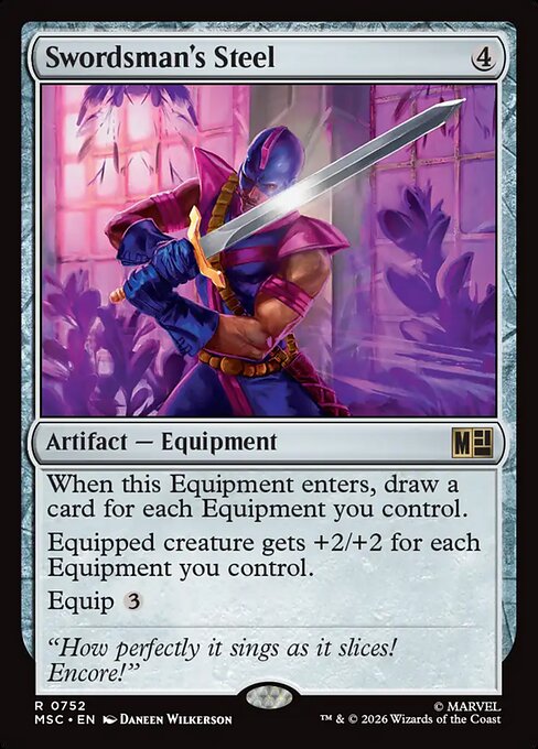 Swordsman's Steel - Commander: Marvel Super Heroes - R - 752