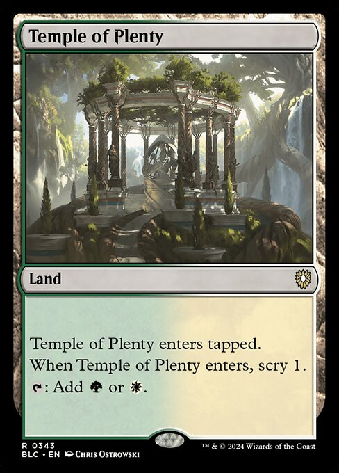 Temple of Plenty - Commander: Bloomburrow - R - 343