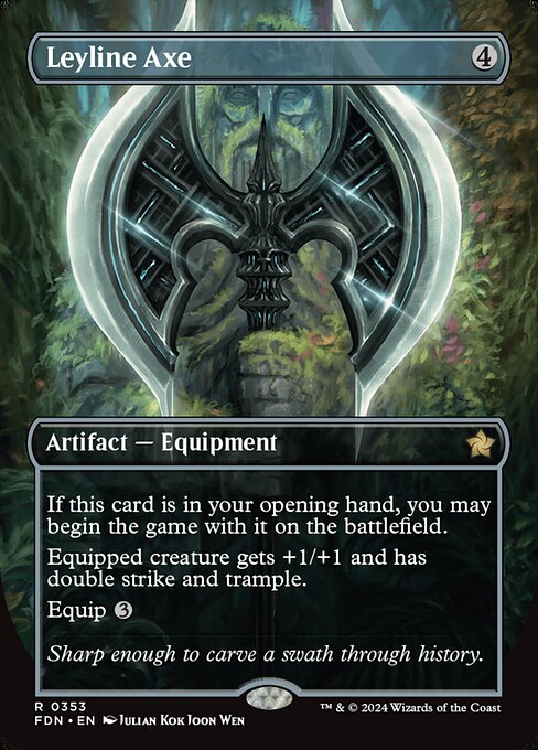 Leyline Axe (Borderless) - Foundations - R - 353