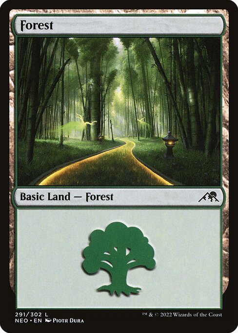 Forest (291) - Kamigawa: Neon Dynasty - L - 291
