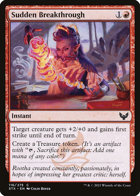 Sudden Breakthrough - Strixhaven: School of Mages - C - 116