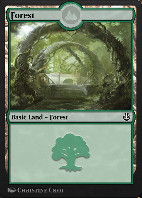 Forest (301) - JP Full Art - Kamigawa: Neon Dynasty - L - 301