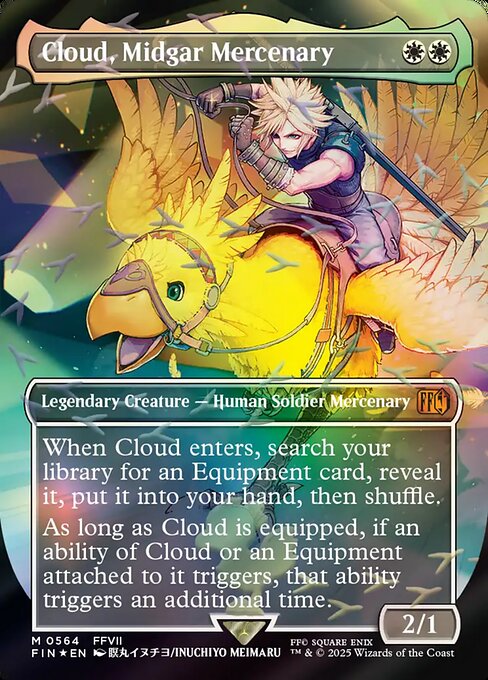 Cloud, Midgar Mercenary (Borderless) (Chocobo Track Foil) - FINAL FANTASY - M - 564