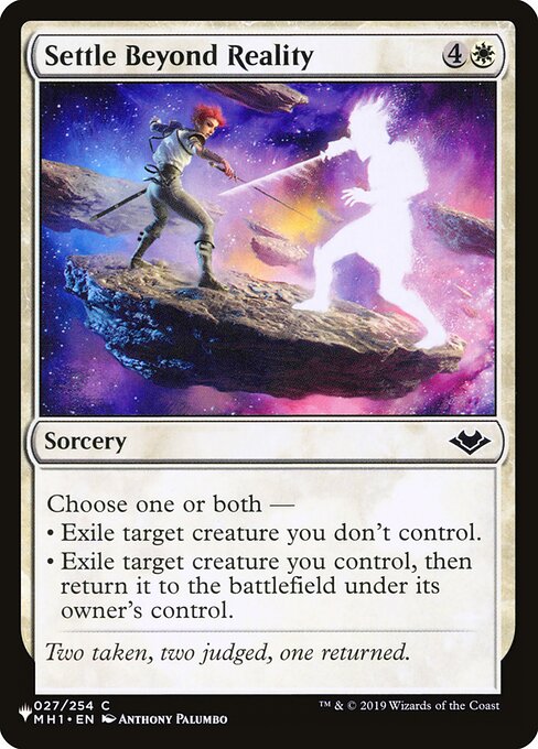 Settle Beyond Reality - The List Reprints - C - 027/254