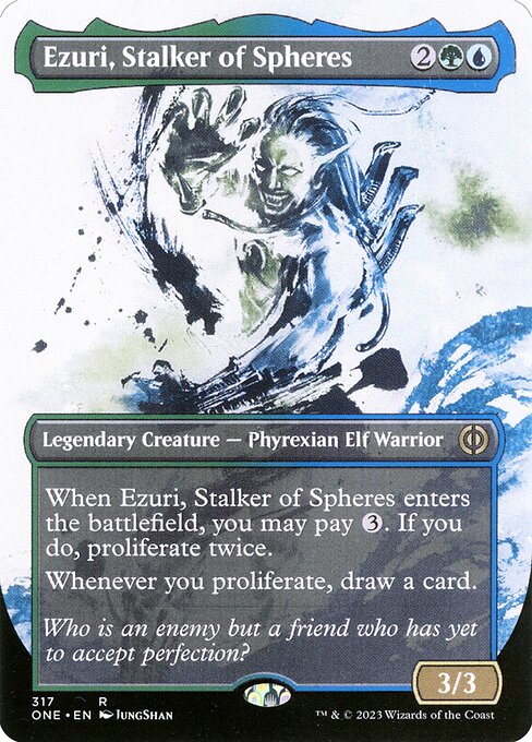 Ezuri, Stalker of Spheres (Showcase) - Phyrexia: All Will Be One - R - 317