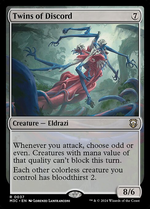 Twins of Discord (Ripple Foil) - Commander: Modern Horizons 3 - R - 37