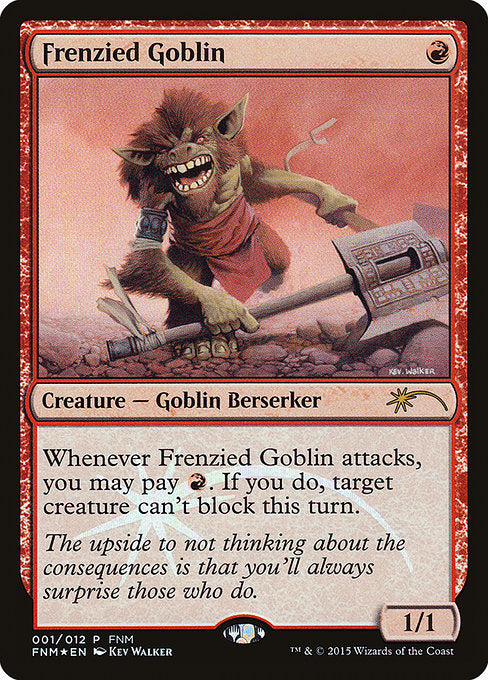 Frenzied Goblin - FNM Promos - P - 1