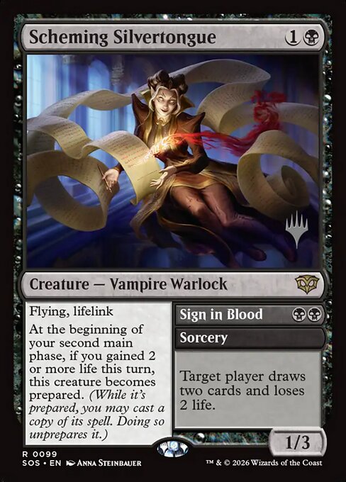 Scheming Silvertongue (Extended Art) - Secrets of Strixhaven - R - 329