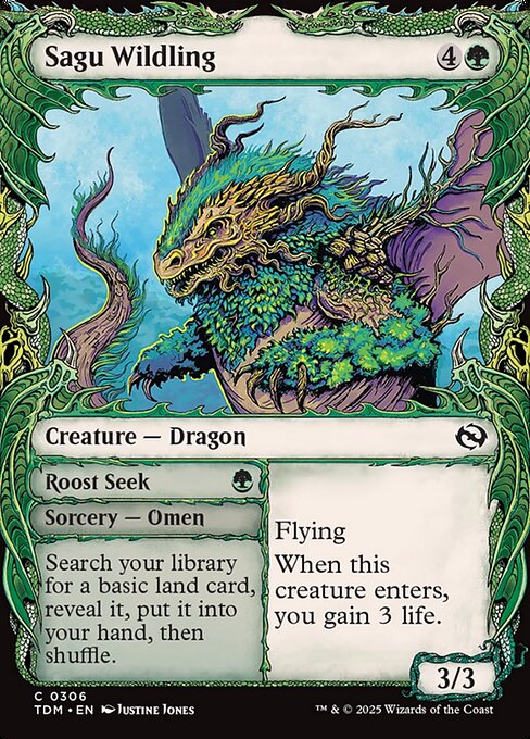 Sagu Wildling (Showcase) - Tarkir: Dragonstorm - C - 306