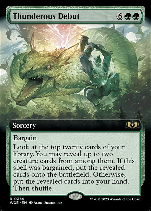 Thunderous Debut (Extended Art) - Wilds of Eldraine - R - 359