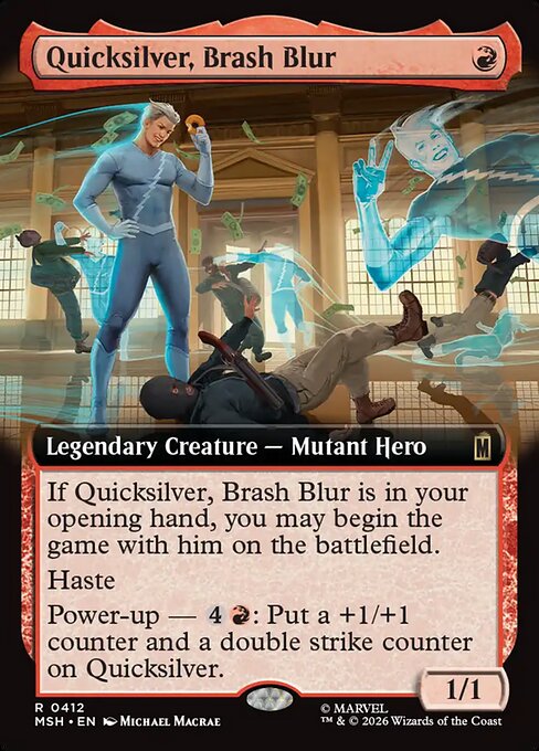 Quicksilver, Brash Blur (Extended Art) - Marvel Super Heroes - R - 412