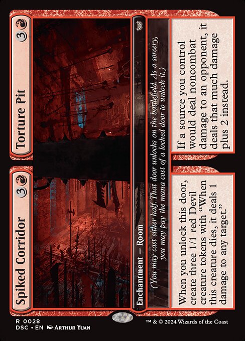 Spiked Corridor // Torture Pit - Commander: Duskmourn: House of Horror - R - 28