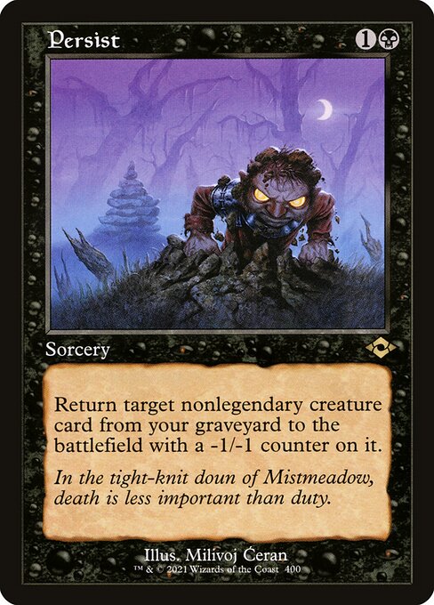 Persist (Retro Frame) (Foil Etched) - Modern Horizons 2 - R - 400