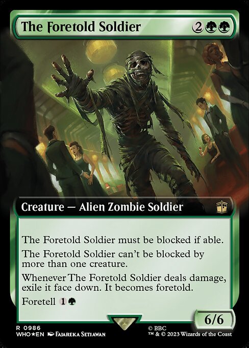 The Foretold Soldier (Extended Art) (Surge Foil) - Universes Beyond: Doctor Who - R - 986