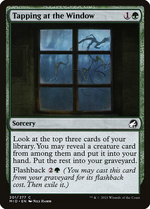 Tapping at the Window - Innistrad: Midnight Hunt - C - 201