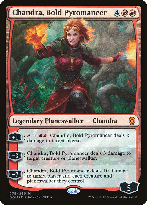 Chandra, Bold Pyromancer - Dominaria - M - 275