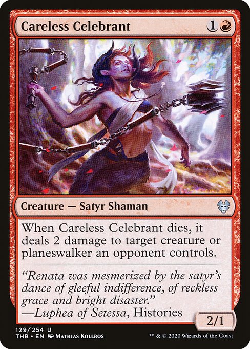 Careless Celebrant - Theros Beyond Death - U - 129