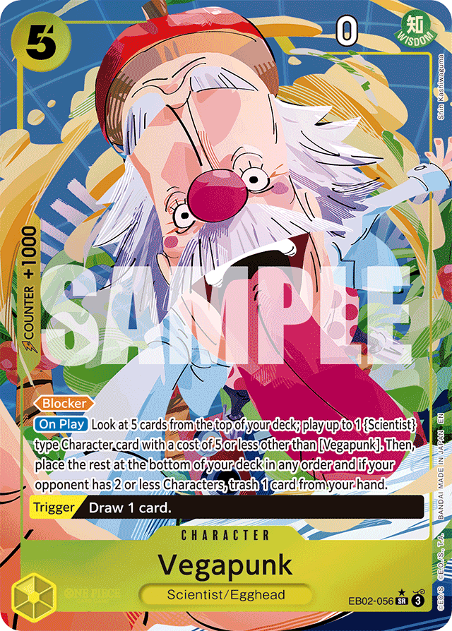 Vegapunk (Alternate Art) - Extra Booster: Anime 25th Collection - SR - EB02-056