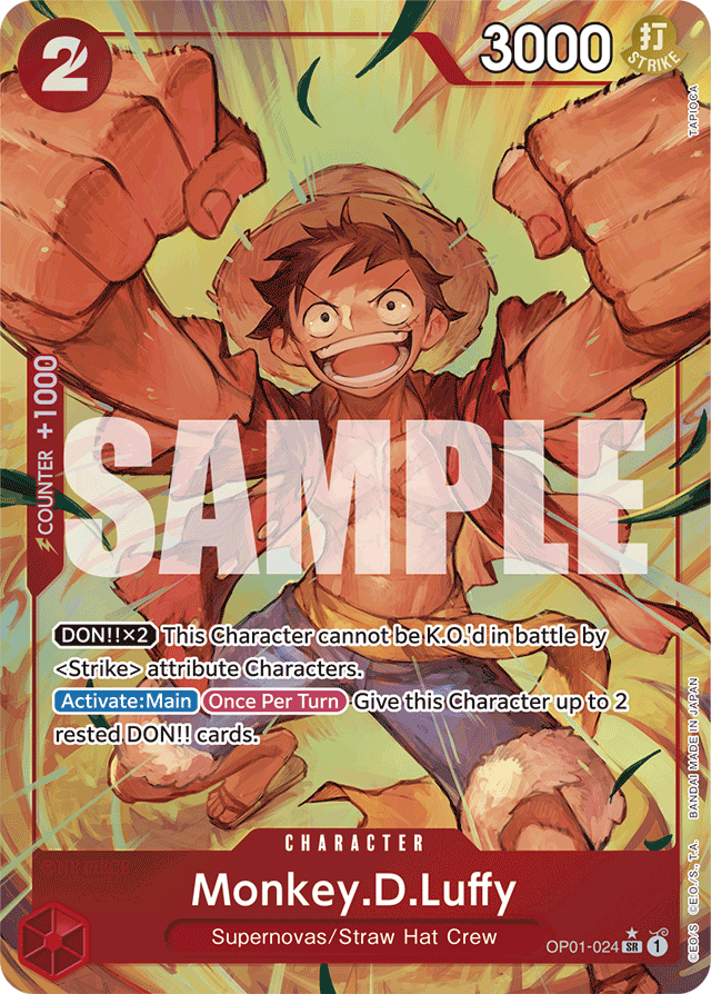 Monkey.D.Luffy (OP01-024) (Alternate Art) - Premium Booster -The Best- - SR - OP01-024