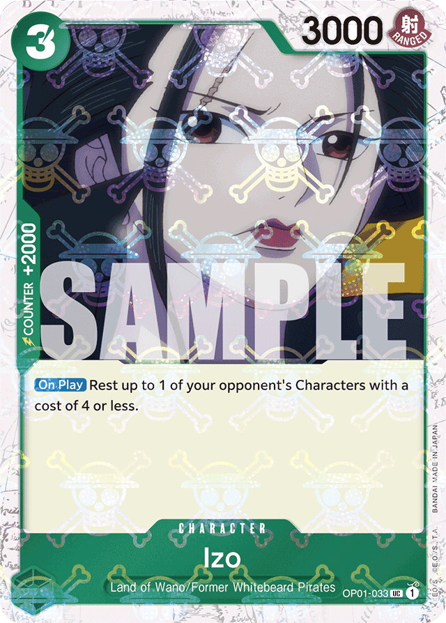 Izo (OP01-033) (Jolly Roger Foil) - Premium Booster -The Best- - UC - OP01-033