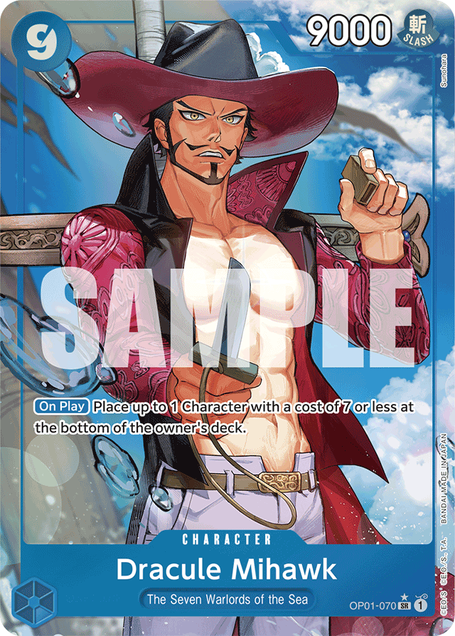 Dracule Mihawk (OP01-070) (Alternate Art) - Premium Booster -The Best- - SR - OP01-070