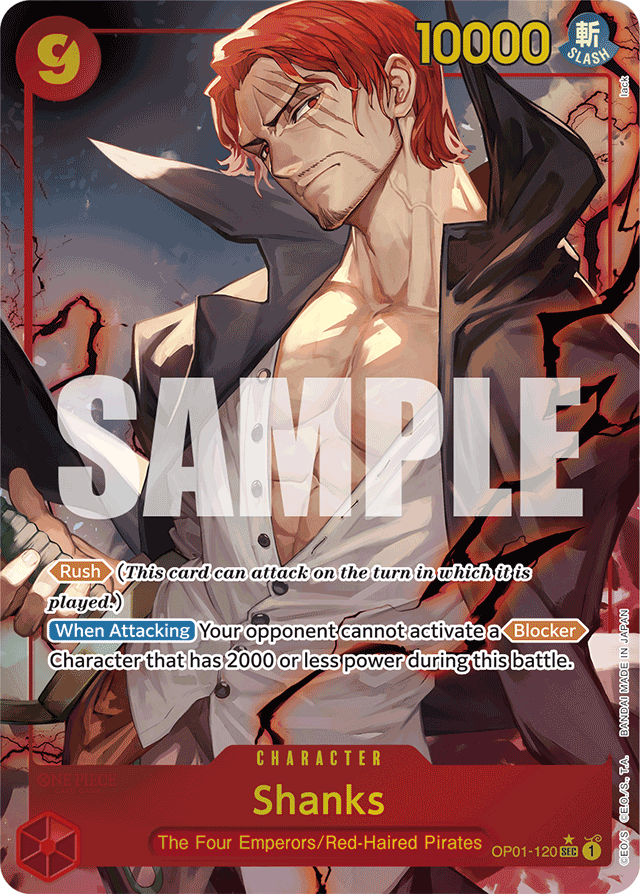 Shanks (OP01-120) (Alternate Art) - Premium Booster -The Best- - SEC - OP01-120