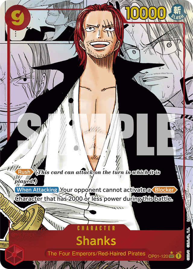 Shanks (Manga) - Premium Booster -The Best- - SEC - OP01-120