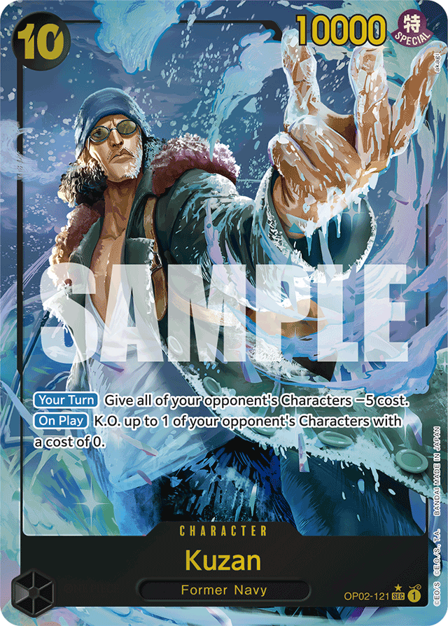 Kuzan (OP02-121) (Alternate Art) - Premium Booster -The Best- - SEC - OP02-121