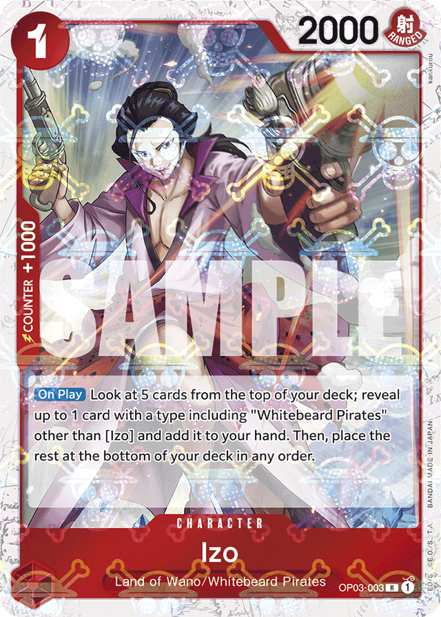 Izo (OP03-003) (Jolly Roger Foil) - Premium Booster -The Best- - R - OP03-003