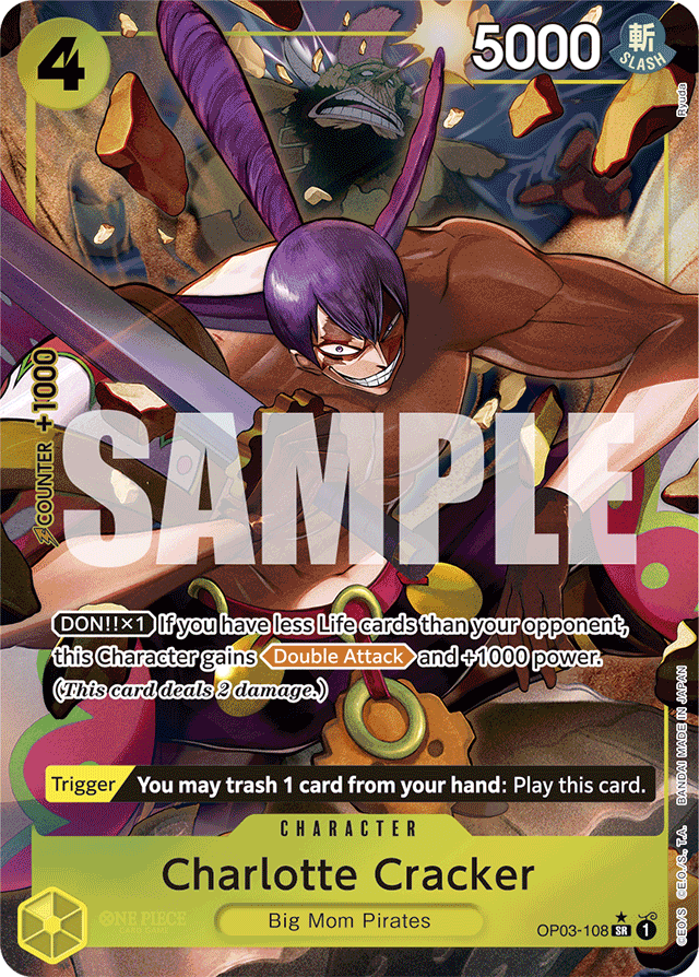 Charlotte Cracker (Alternate Art) - Premium Booster -The Best- - SR - OP03-108