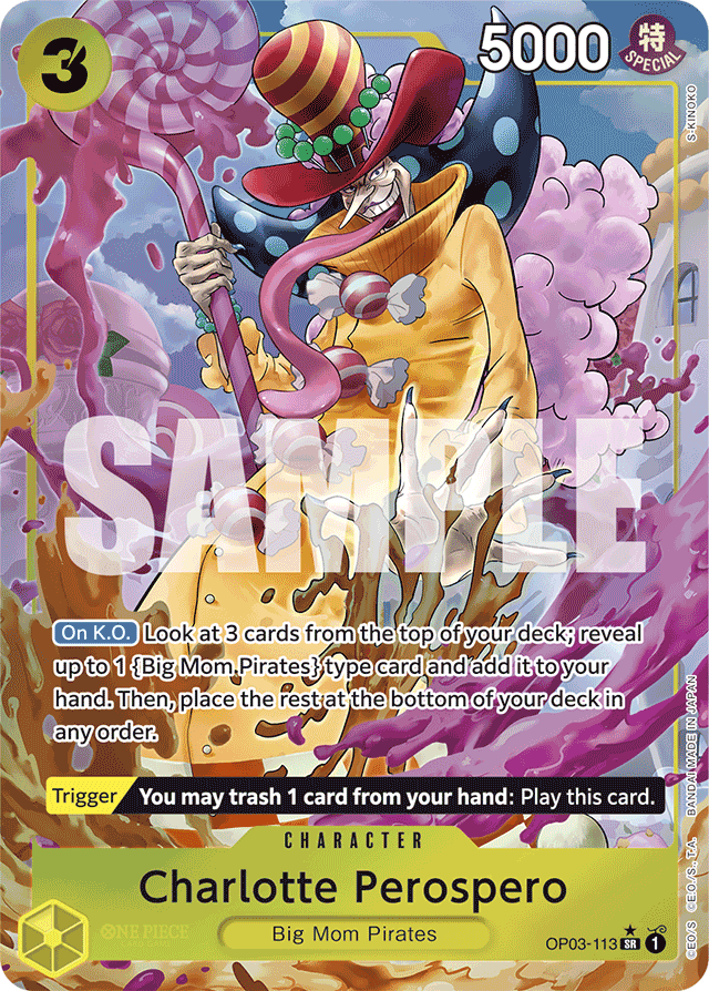 Charlotte Perospero (Alternate Art) - Premium Booster -The Best- - SR - OP03-113