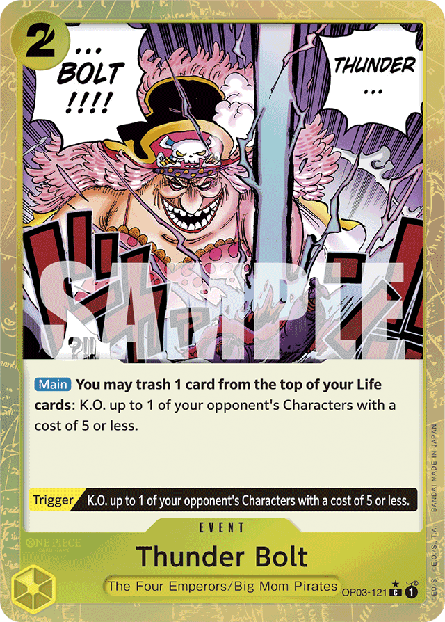 Thunder Bolt (Textured Foil) - Premium Booster -The Best- - C - OP03-121