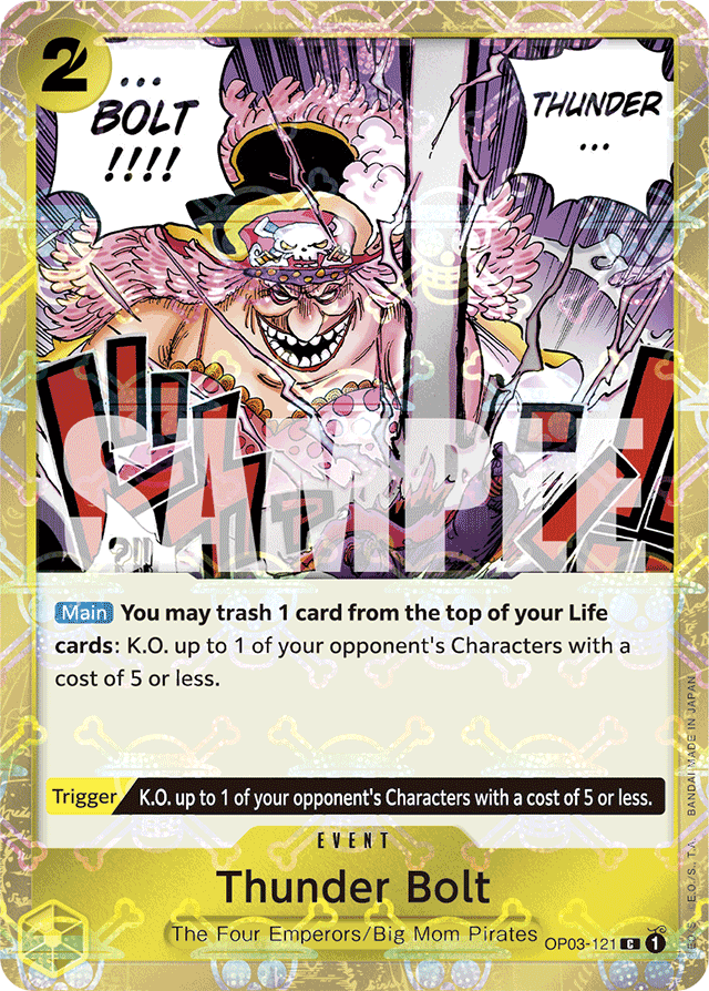 Thunder Bolt (Jolly Roger Foil) - Premium Booster -The Best- - C - OP03-121
