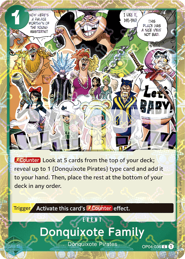 Donquixote Family (Jolly Roger Foil) - Premium Booster -The Best- - C - OP04-036