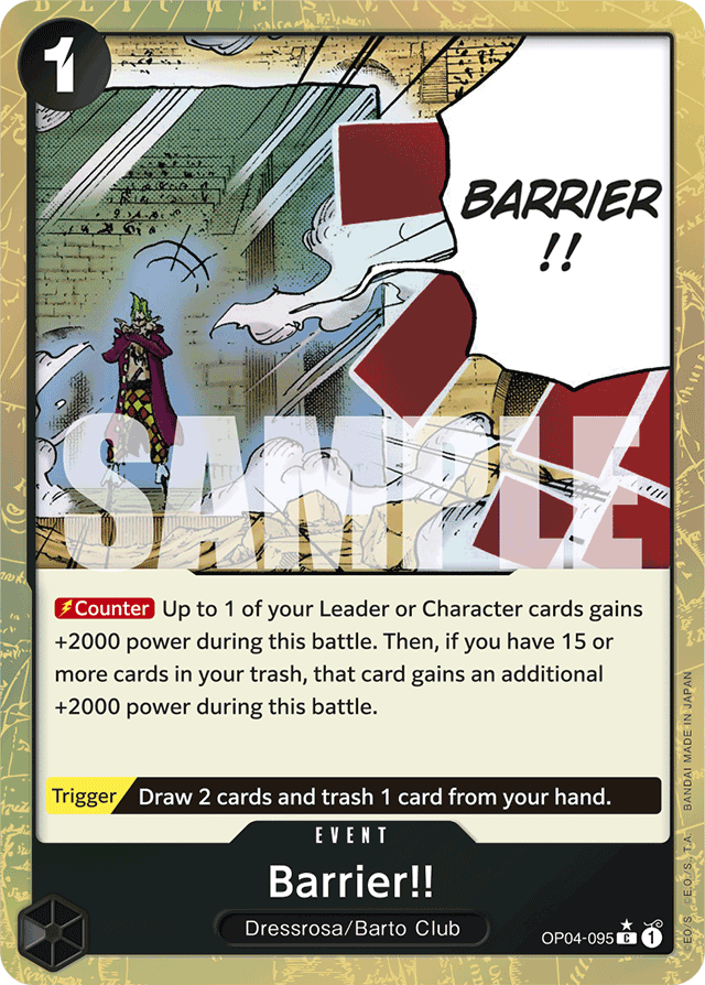 Barrier!! (Textured Foil) - Premium Booster -The Best- - C - OP04-095