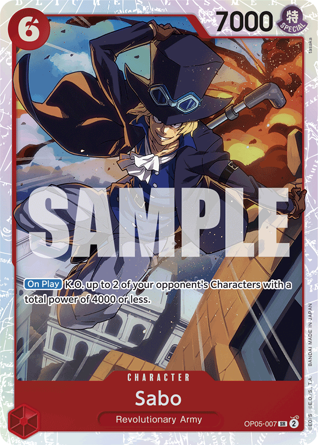 Sabo (OP05-007) (Reprint) - Premium Booster -The Best- - SR - OP05-007