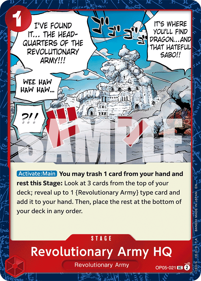 Revolutionary Army HQ (Pirate Foil) - Premium Booster -The Best- Vol. 2 - UC - OP05-021