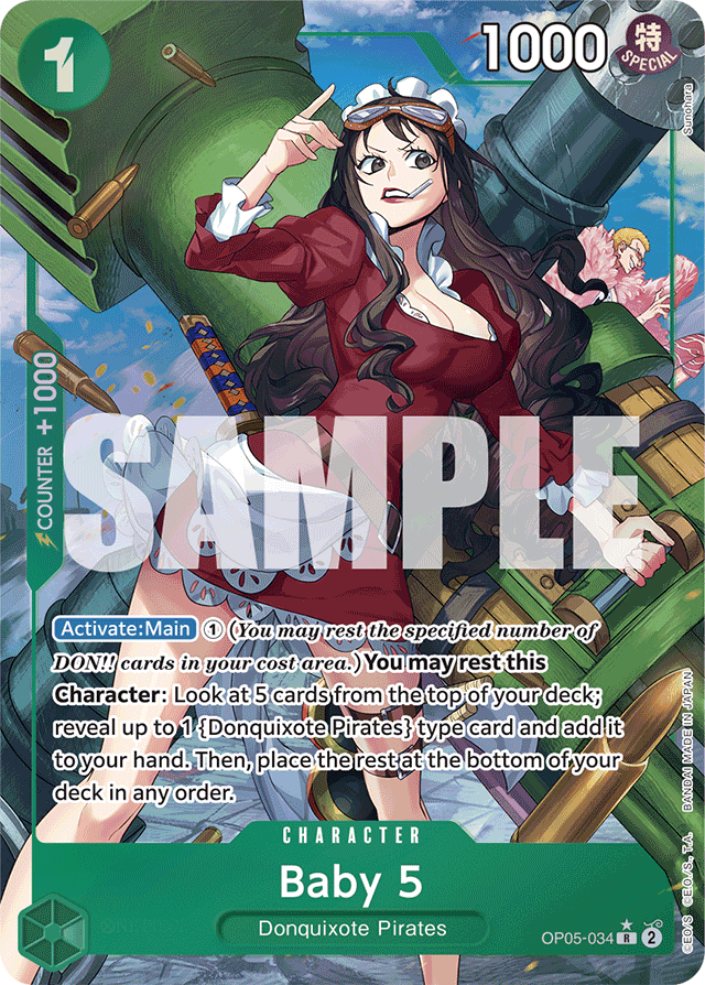Baby 5 (OP05-034) (Alternate Art) - Premium Booster -The Best- - R - OP05-034