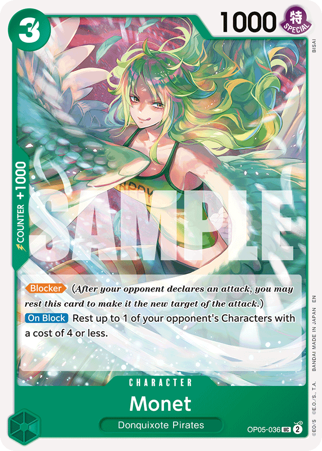 Monet (Reprint) - Premium Booster -The Best- Vol. 2 - UC - OP05-036