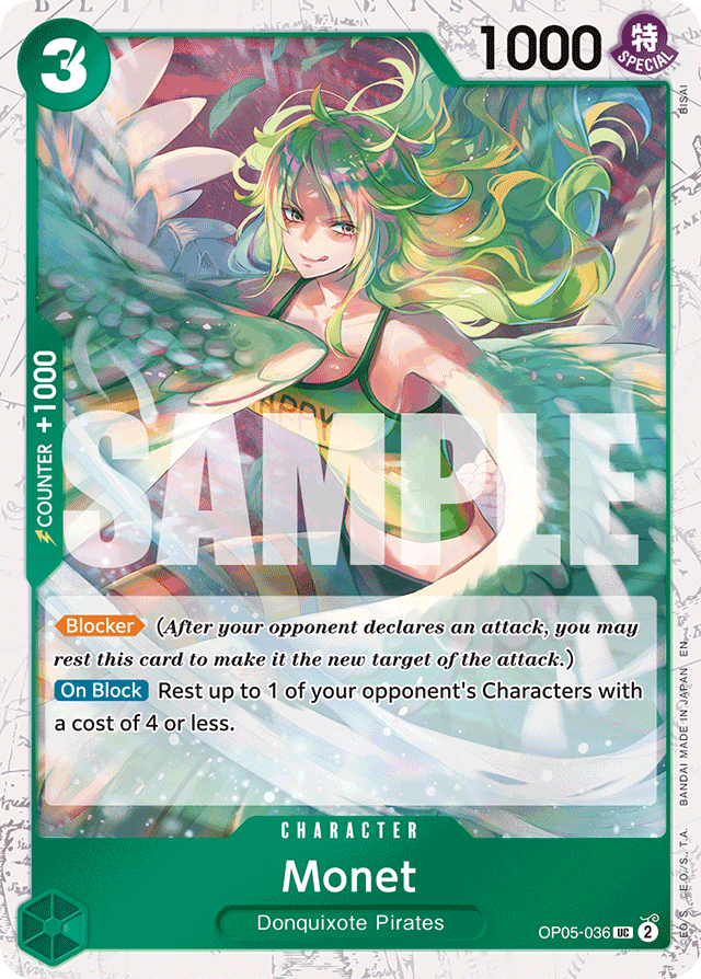 Monet (Pirate Foil) - Premium Booster -The Best- Vol. 2 - UC - OP05-036
